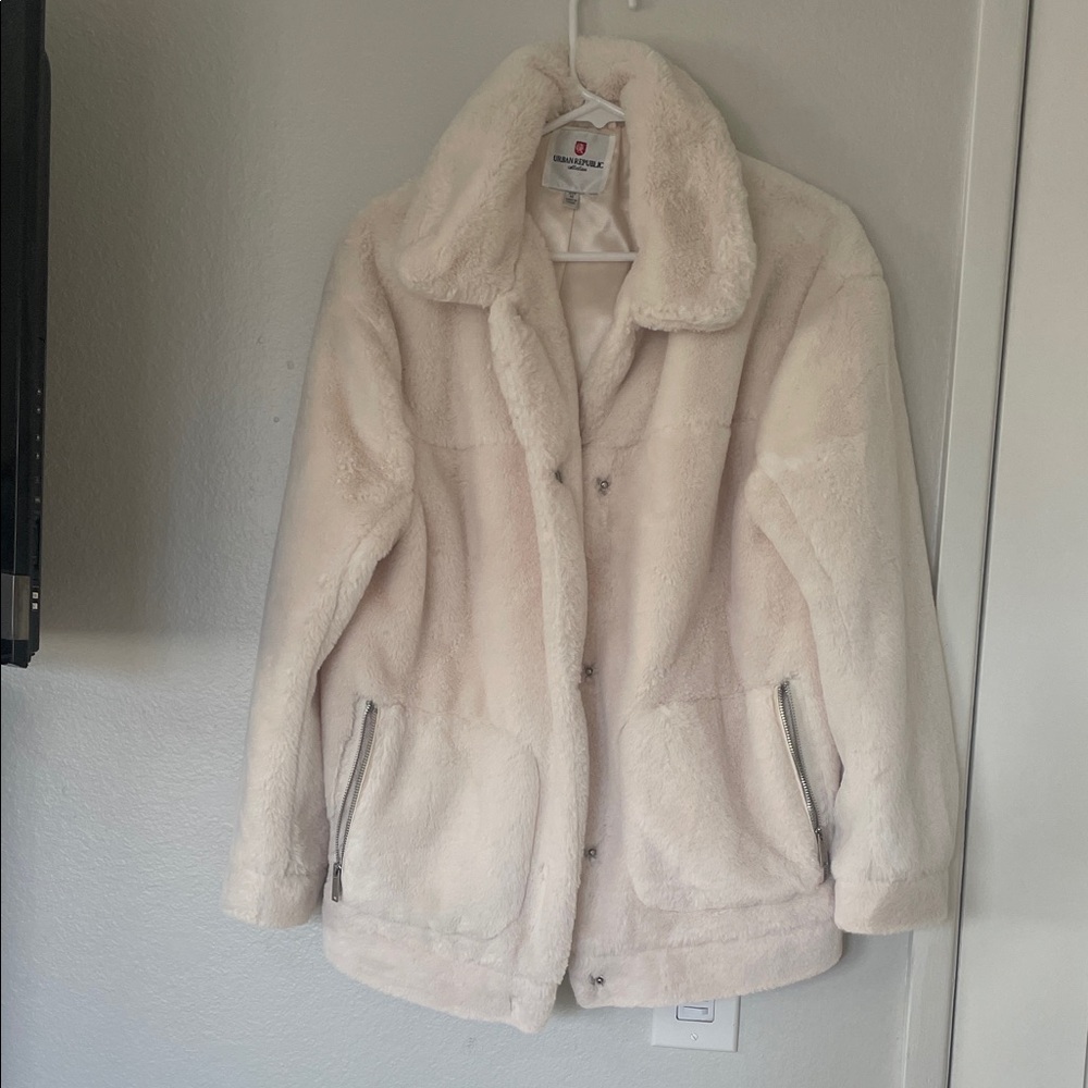 Urban Republic Cream Teddy Jacket